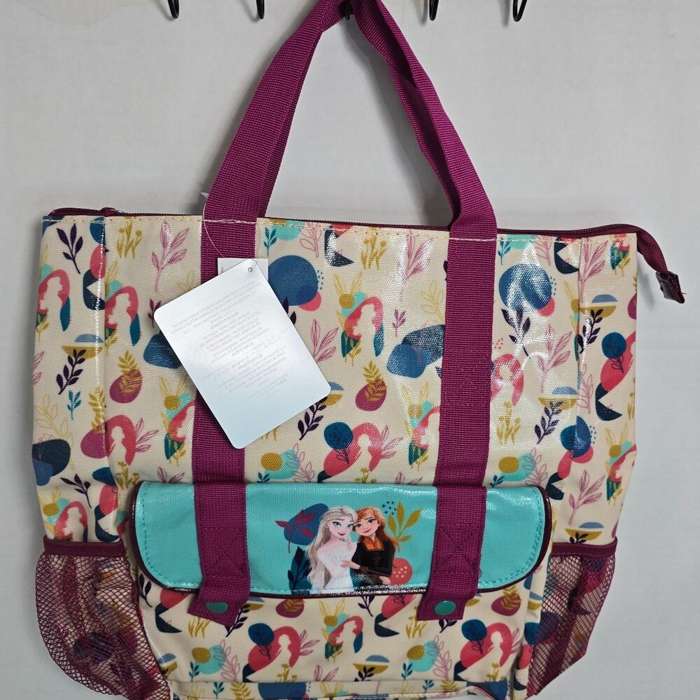 NWT DISNEY PARKS FROZEN, FROZEN 2 Anna Elsa, Tote, Purse, Beach Bag, Backpack